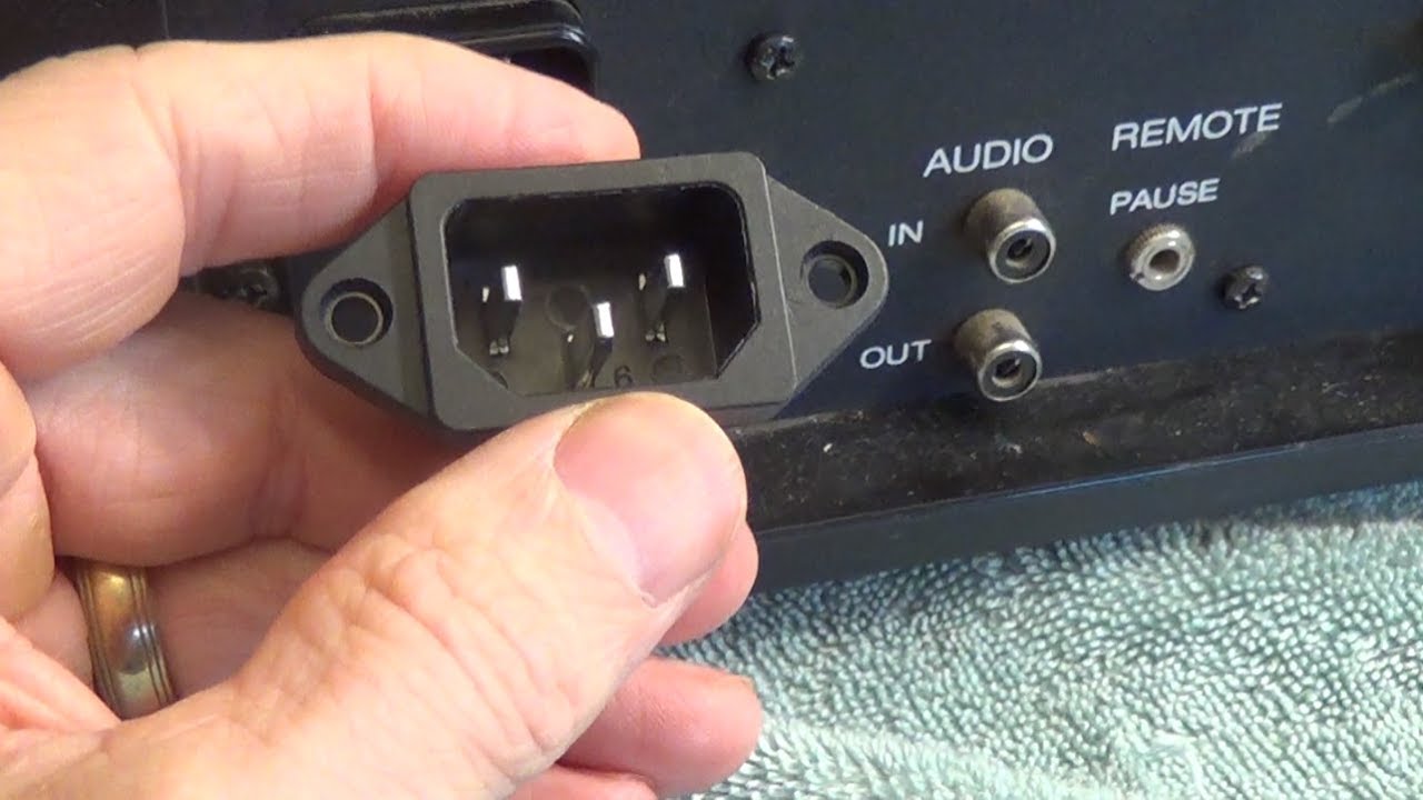 How to Replace an Inlet Power Plug Socket - JVC Vidstar