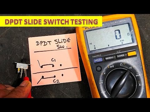 How to test a DPDT switch with a multimeter