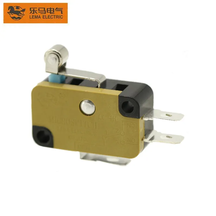 Snap Action Switch Manufacturer — LEMA Electric official product with illustrative industrial background (not a real site photo)