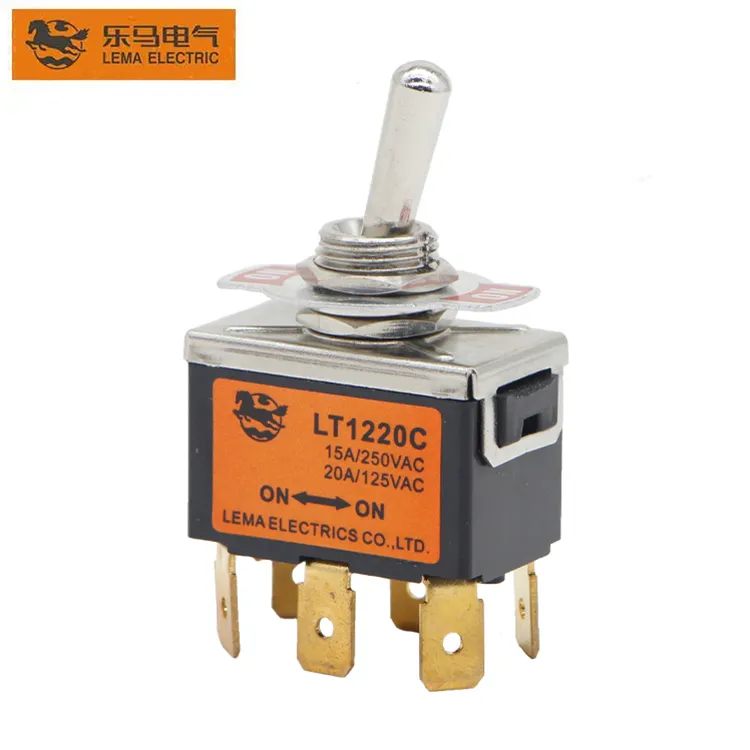 Lema LT1220C Double pole ON-ON toggle switch 15A