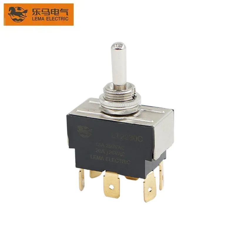 LEMA LT2 toggle switch product view showing its actuator and terminal body