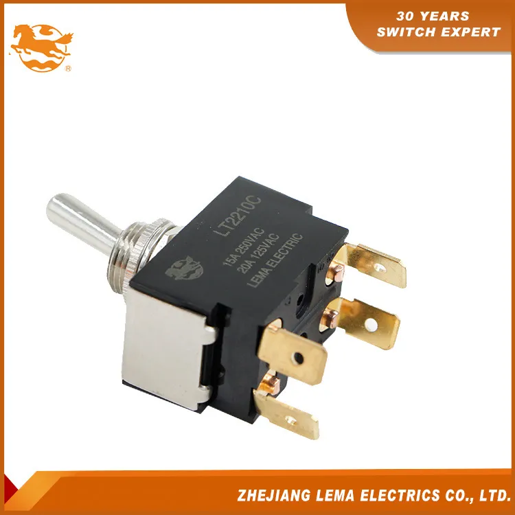 Selecting an Automotive Dashboard Toggle Switch 2 LEMA LT2210C heavy-duty toggle switch detail for 12V dashboard load and mount review
