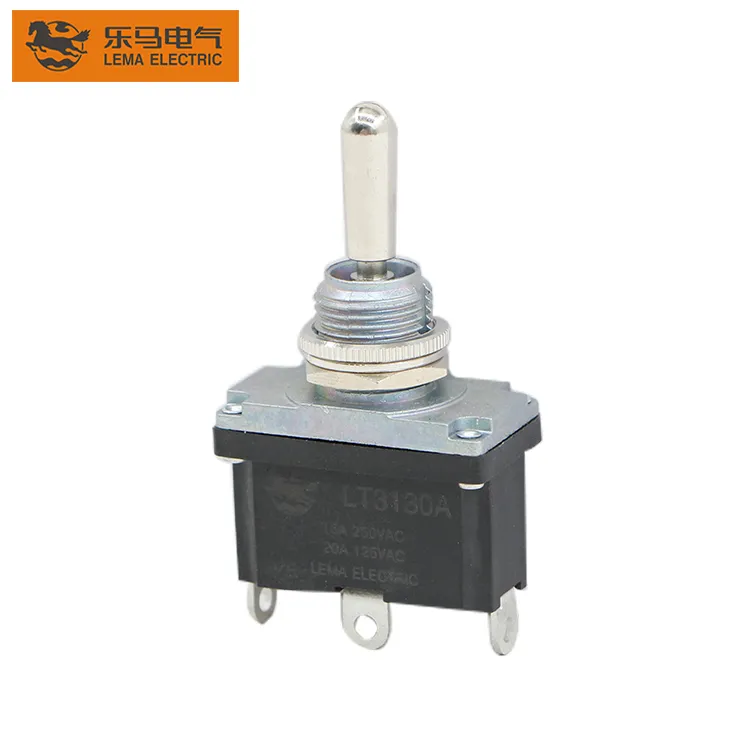 LEMA LT3130A toggle switch showing body and solder terminals