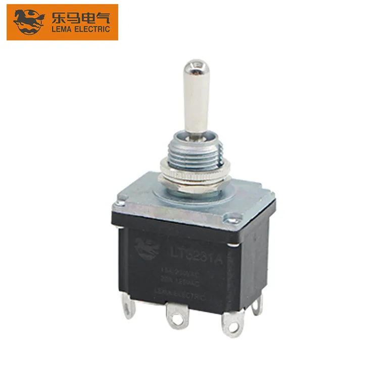 LEMA LT3231A small toggle switches detail for compact cutout and clearance review