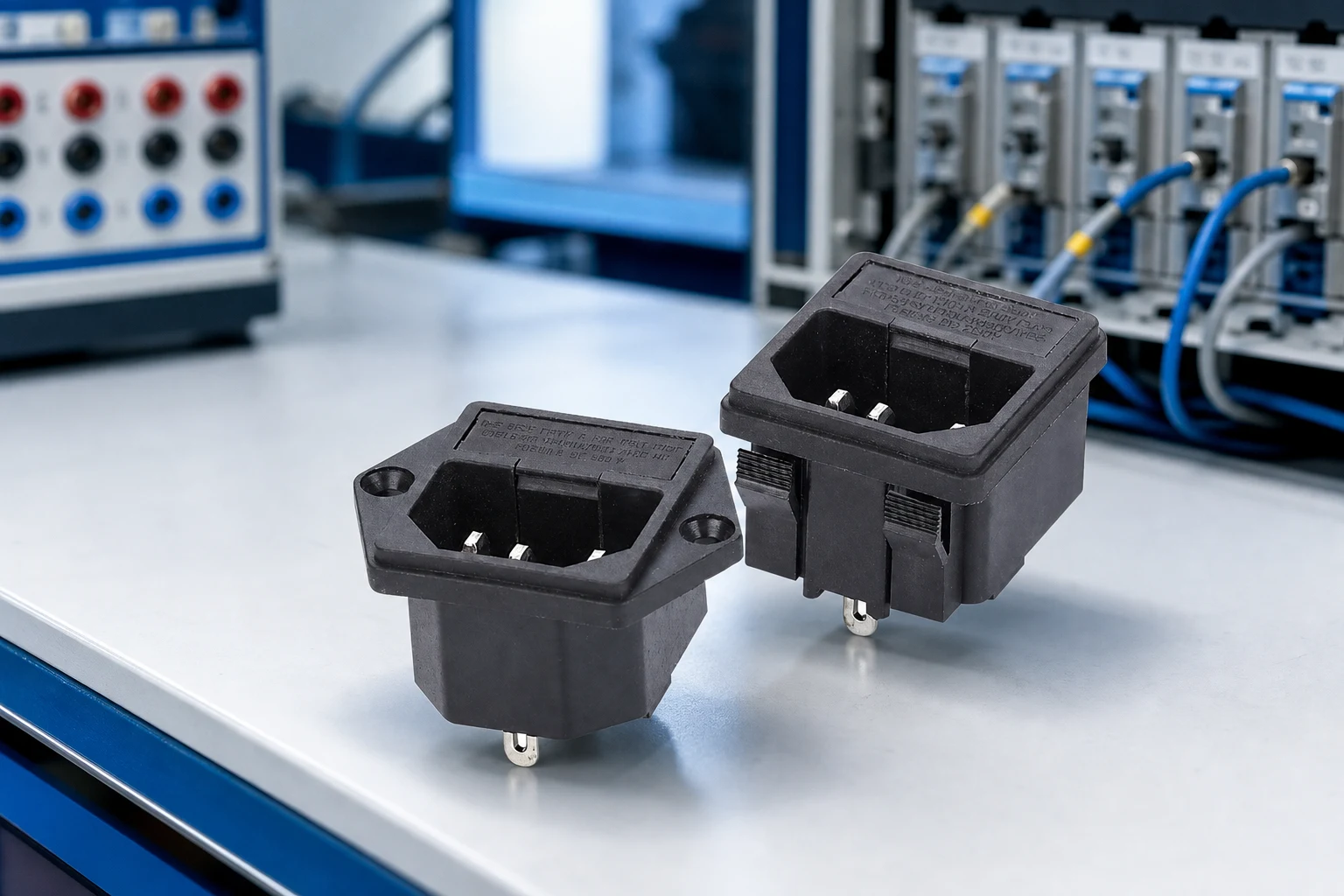 C14 Power Socket Selection Guide for Equipment Panels 2 Panel-mount appliance inlet used for dimensional selection