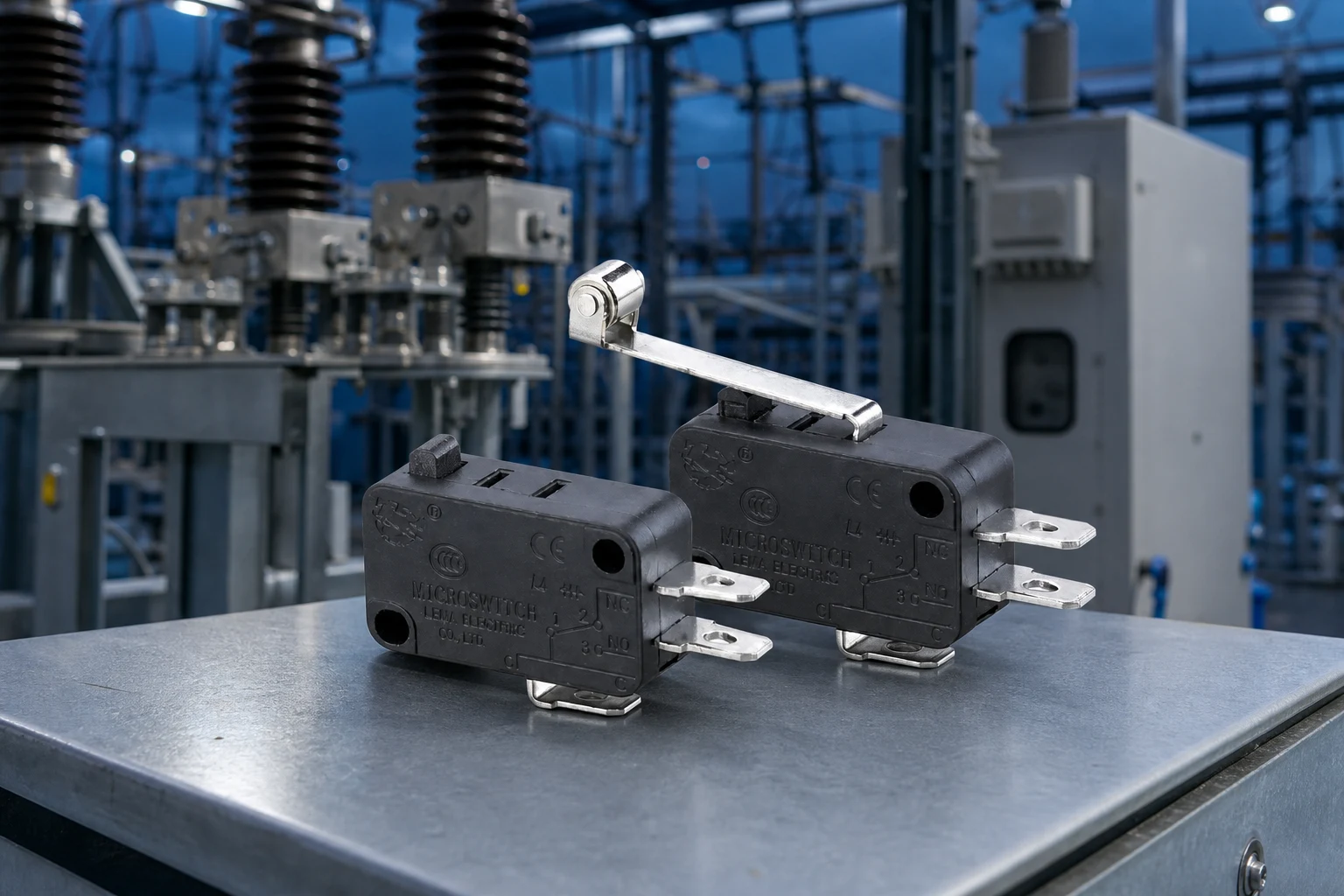 LEMA micro switch detail supporting actuator travel and mounting-tolerance review