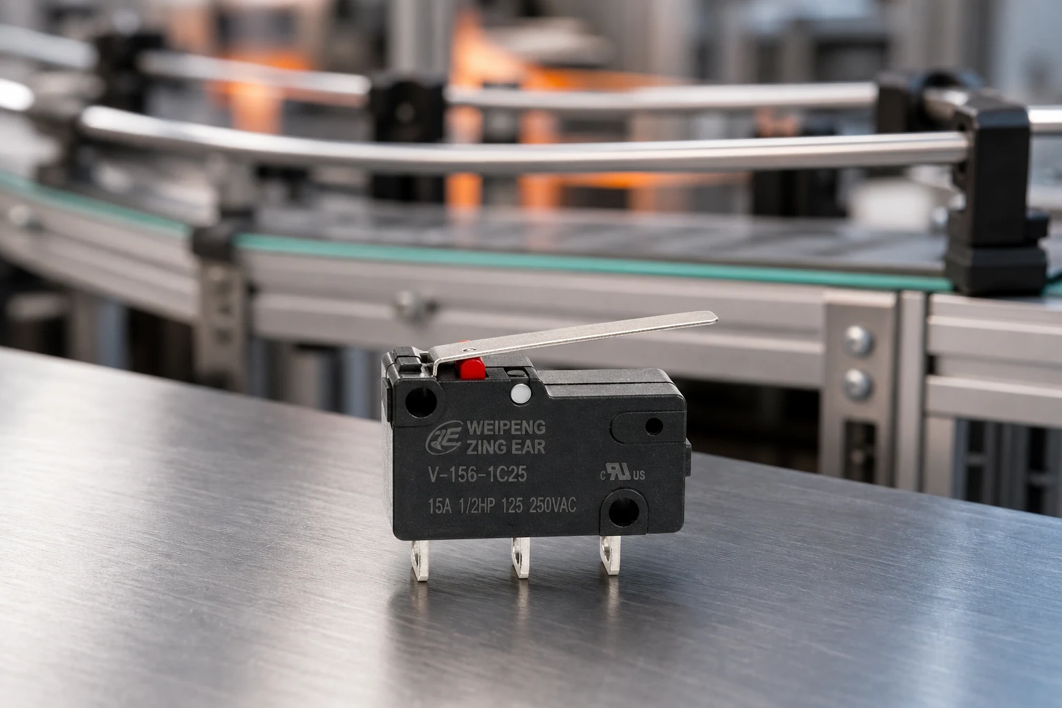 Miniature Electric Micro Switch: Compact OEM Selection Guide 2 Miniature Electric Micro Switch — LEMA Electric official product with illustrative industrial background (not a real site photo)