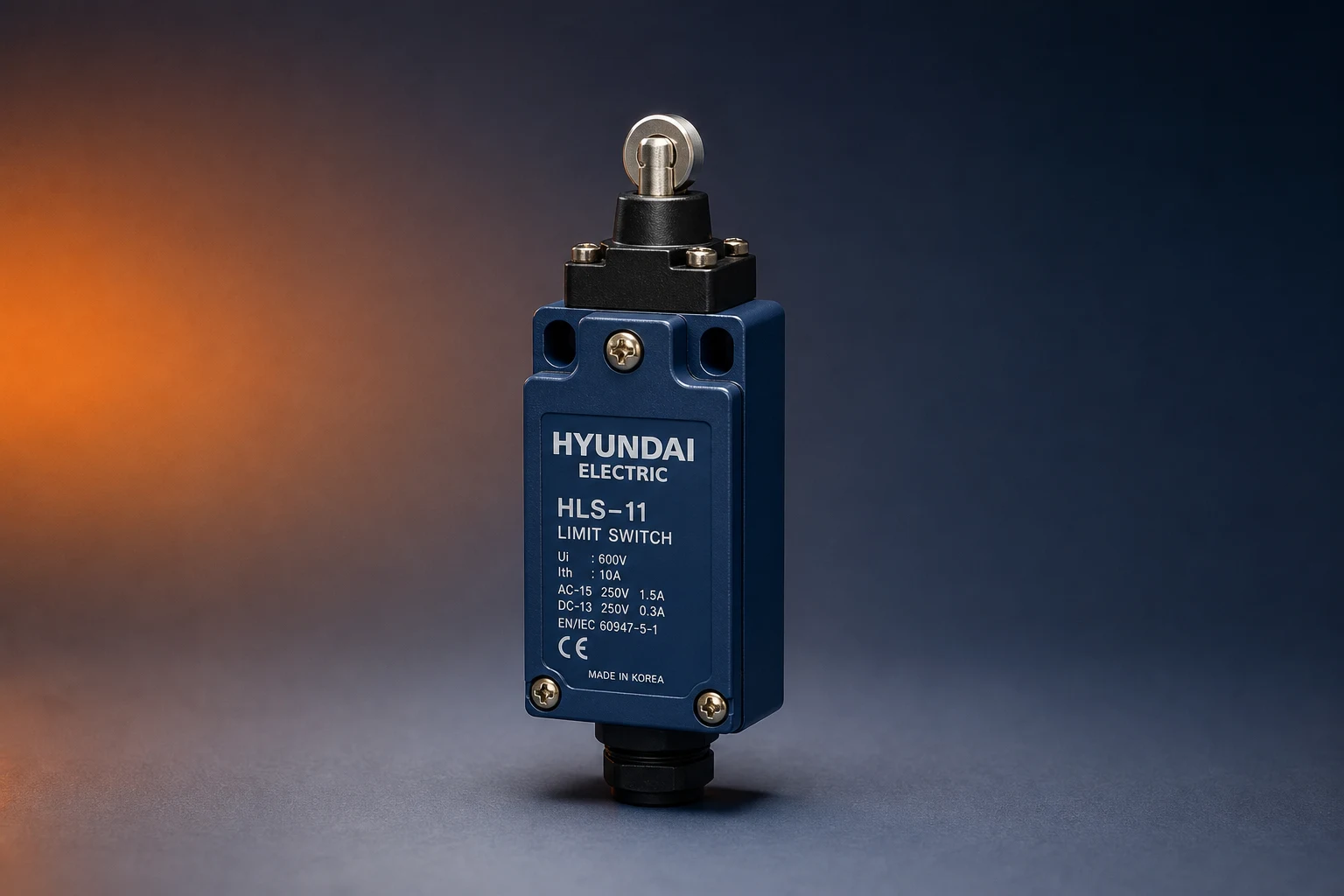 LEMA Electric limit_switch — official product photo with illustrative scene background (not a real site photo)