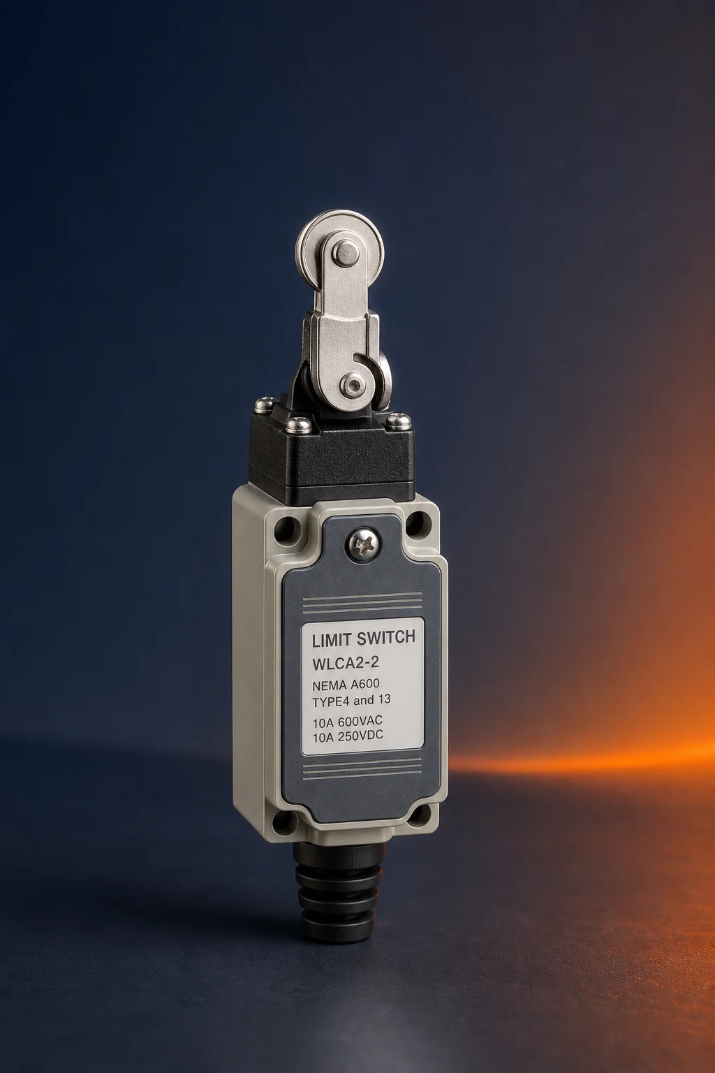 SPDT Limit Switch: Wiring, Selection and OEM Applications 3 LEMA Electric limit_switch — official product photo with illustrative scene background (not a real site photo)