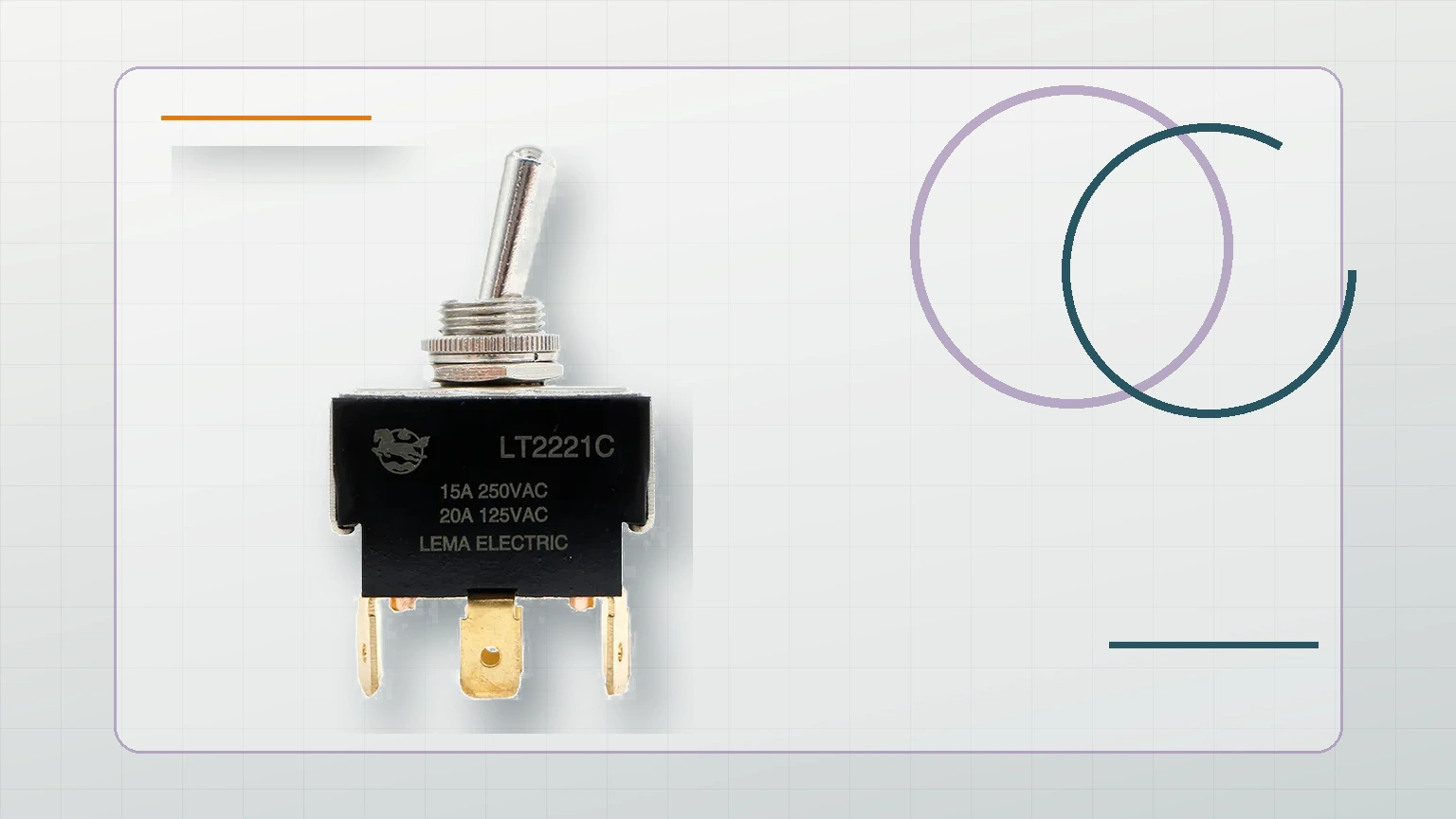 DPST Toggle Switch Wiring for Two-Circuit Isolation 2 LEMA Toggle Switch inspection view