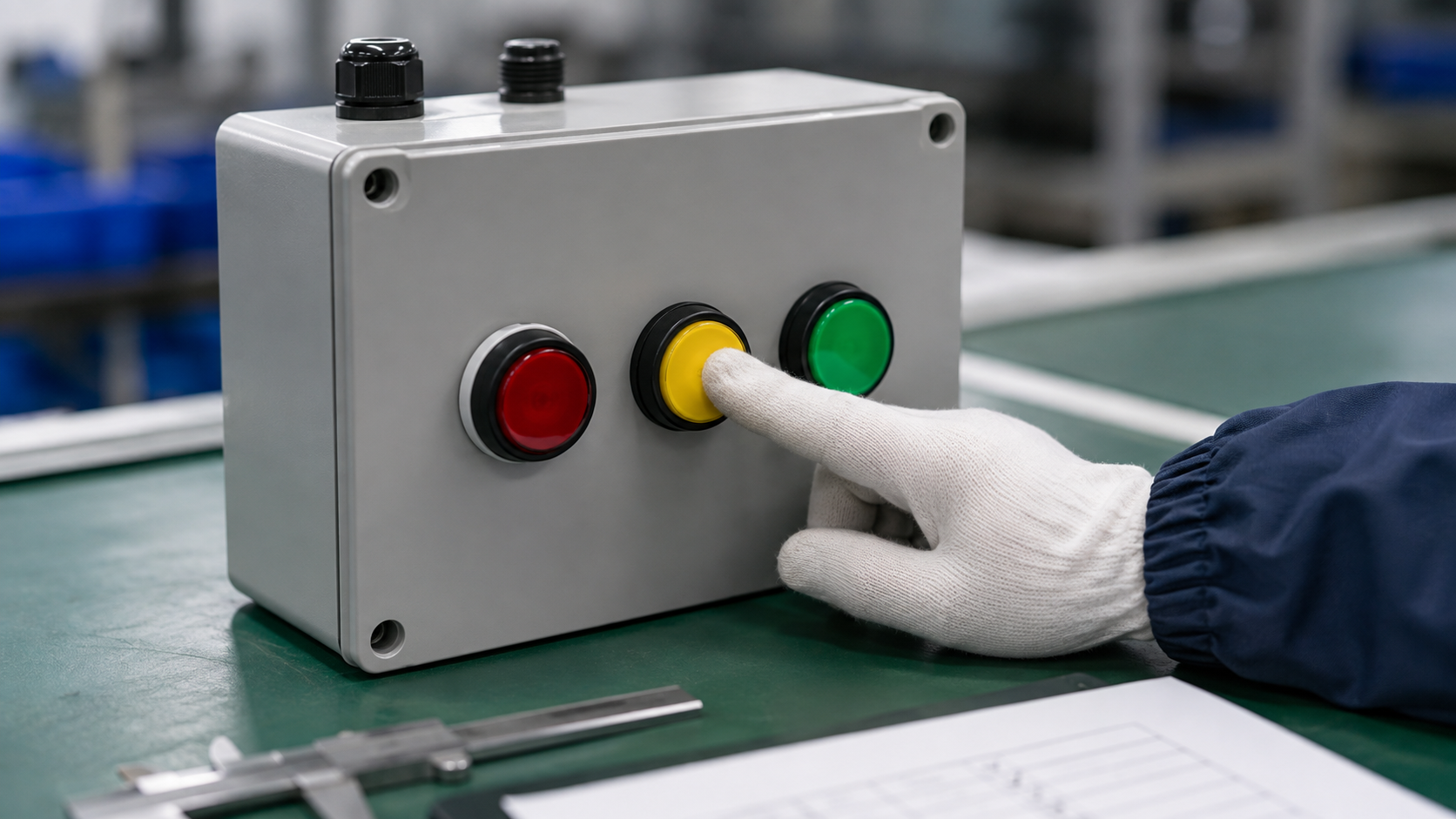 electrical control box with indicator light oem inspected for mounting terminals and operating condition
