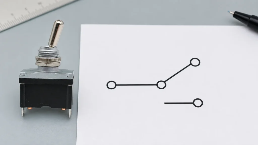 SPDT Switch Symbol, Terminal Logic and Schematic Guide