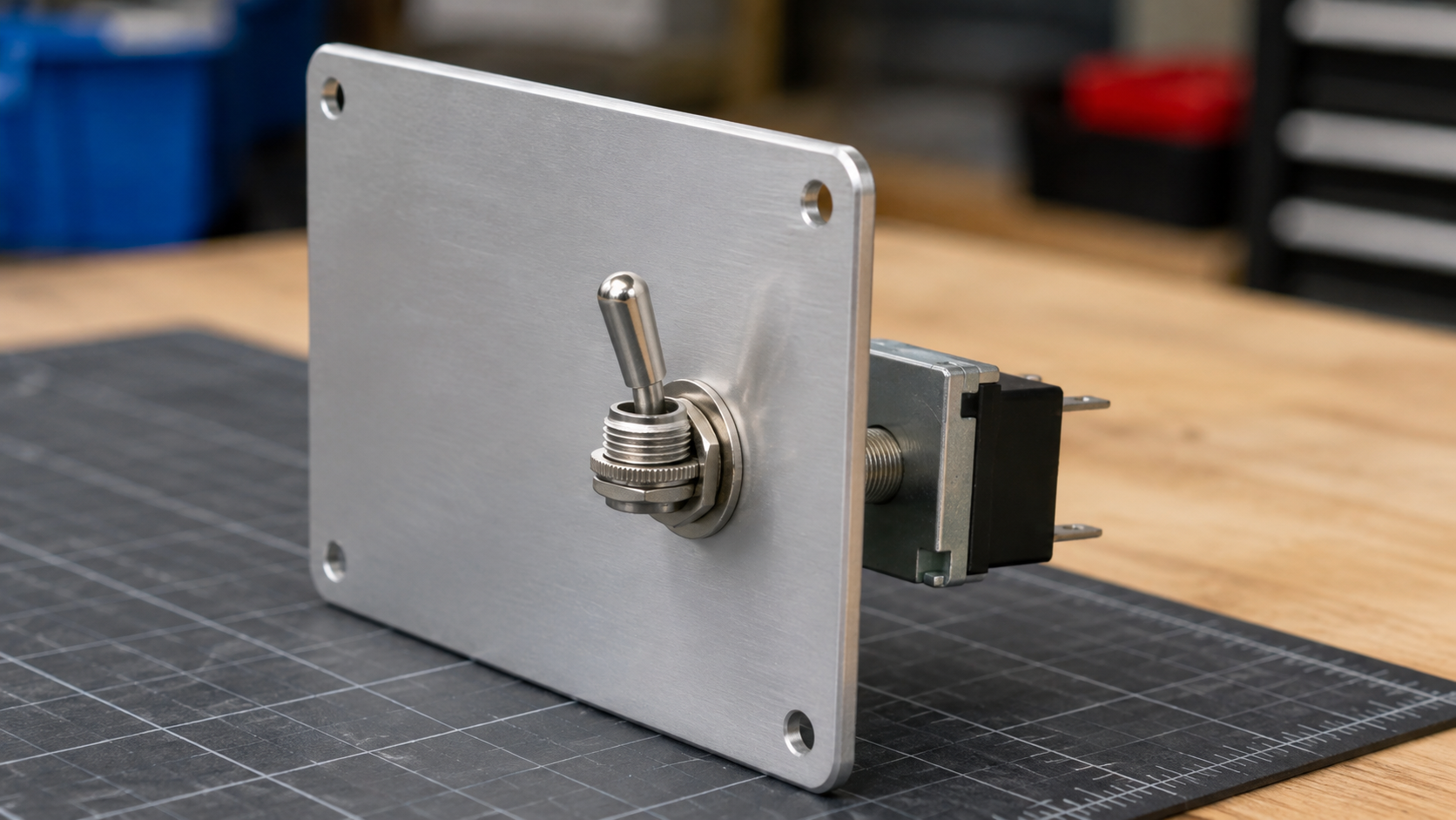 toggle switch hole size inspected for mounting terminals and operating condition