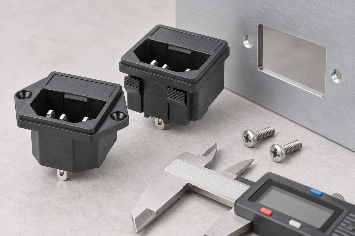 IPZ inlets and panel opening beside a disconnected caliper