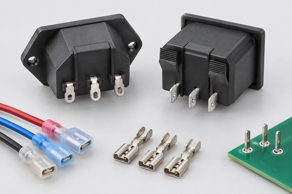 IPZ inlet terminal forms beside loose connection samples