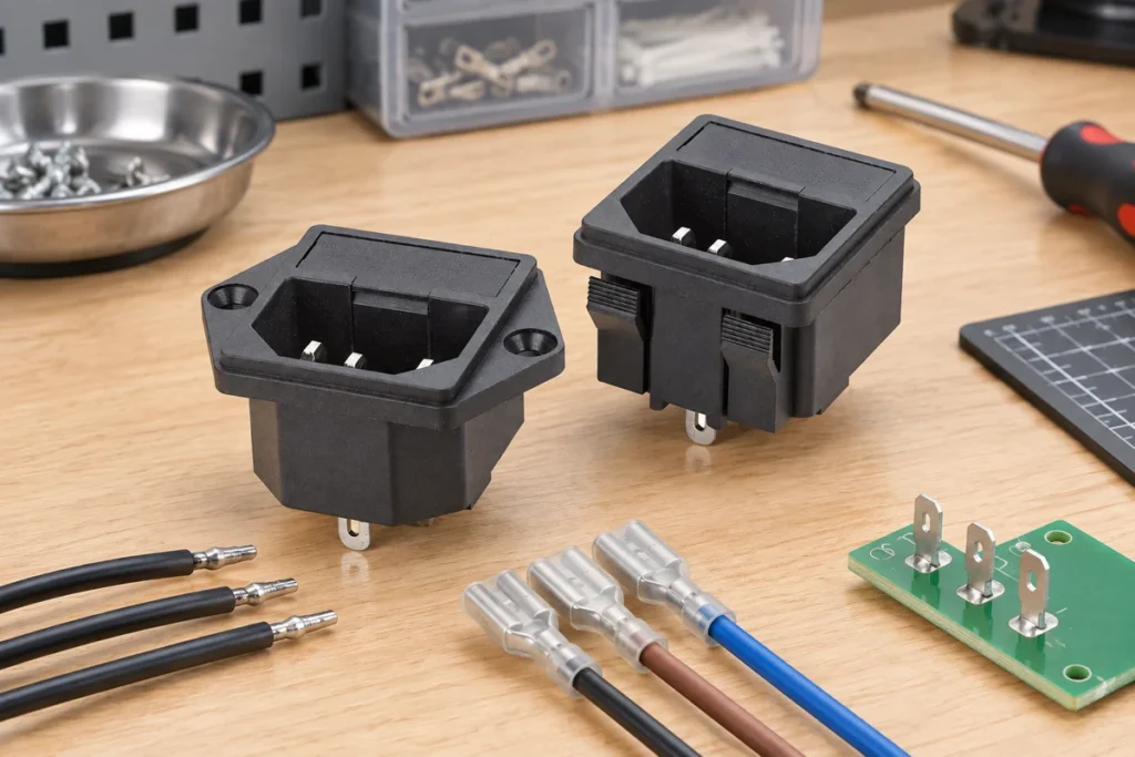 Power Socket Terminal Types: Solder, Quick Connect and PCB