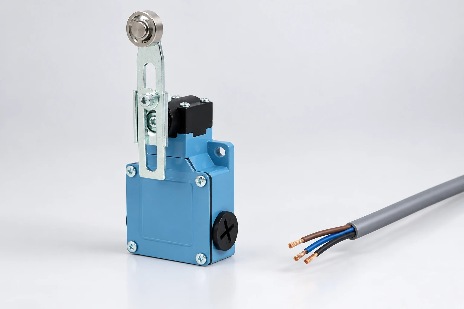 LZ1 enclosure beside an unconnected cable sample; shield construction is not illustrated