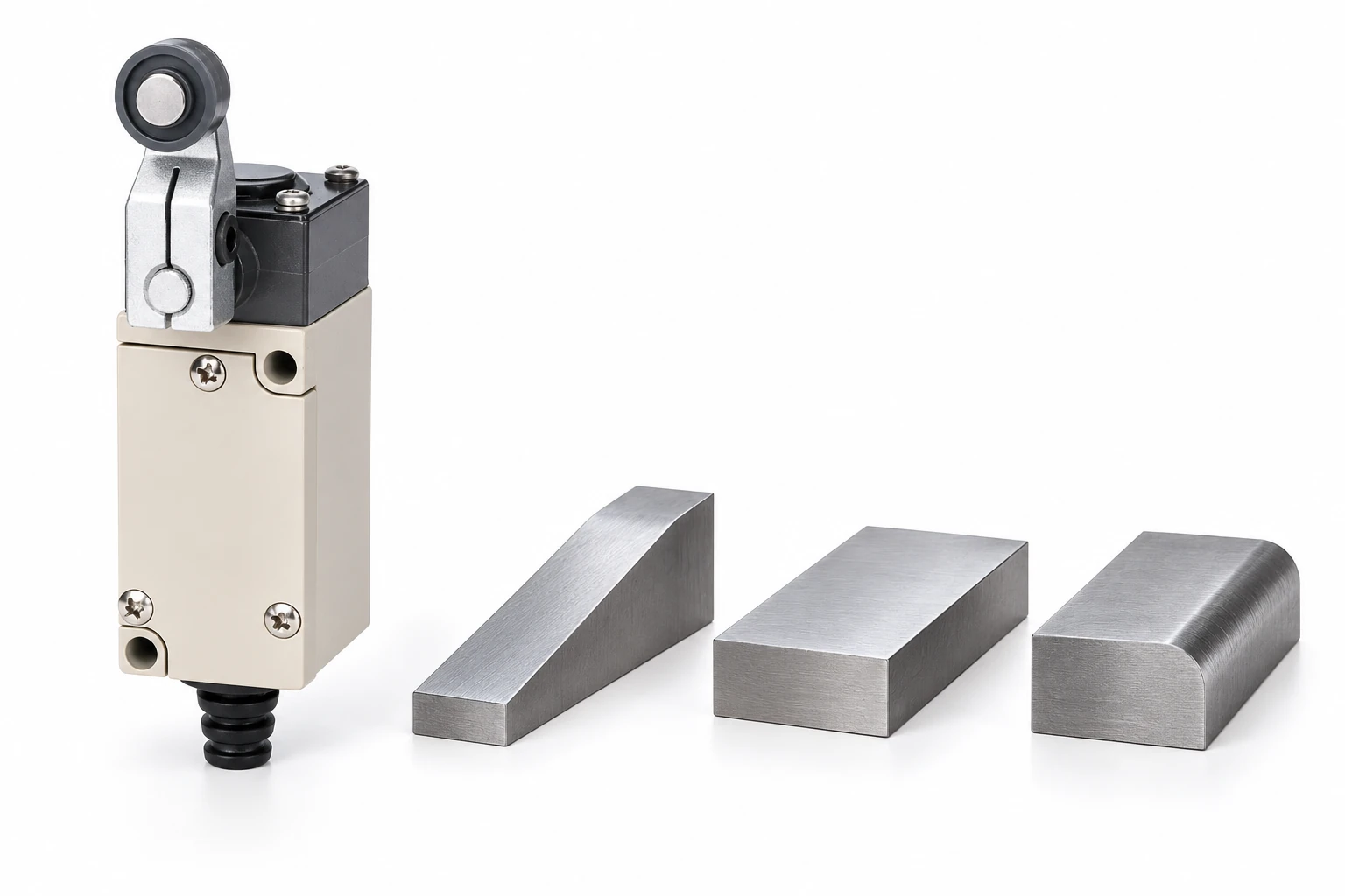 HL roller-lever switch beside separate approach dwell and exit specimens