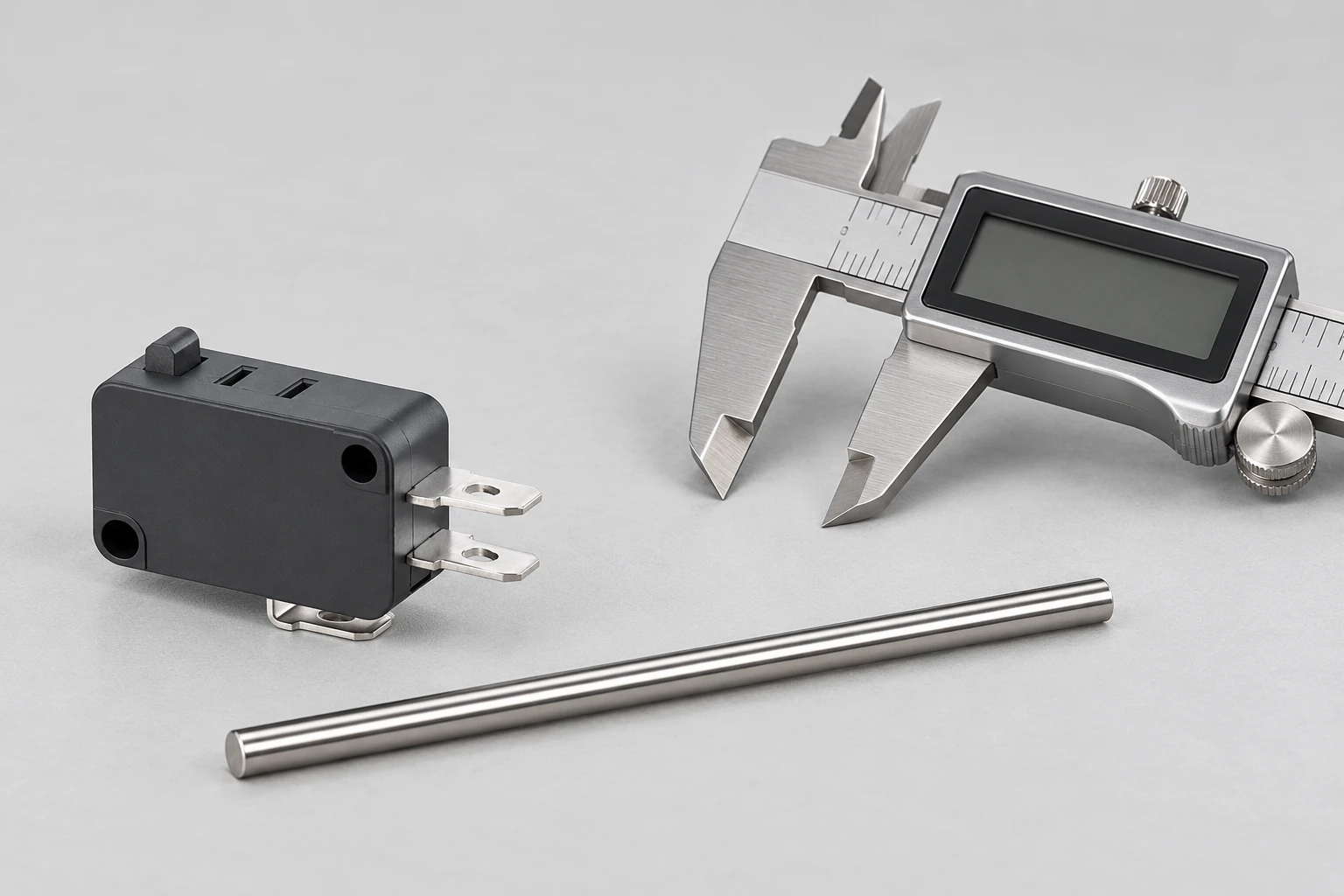 KW7 switch beside a separate straight rod and disconnected caliper