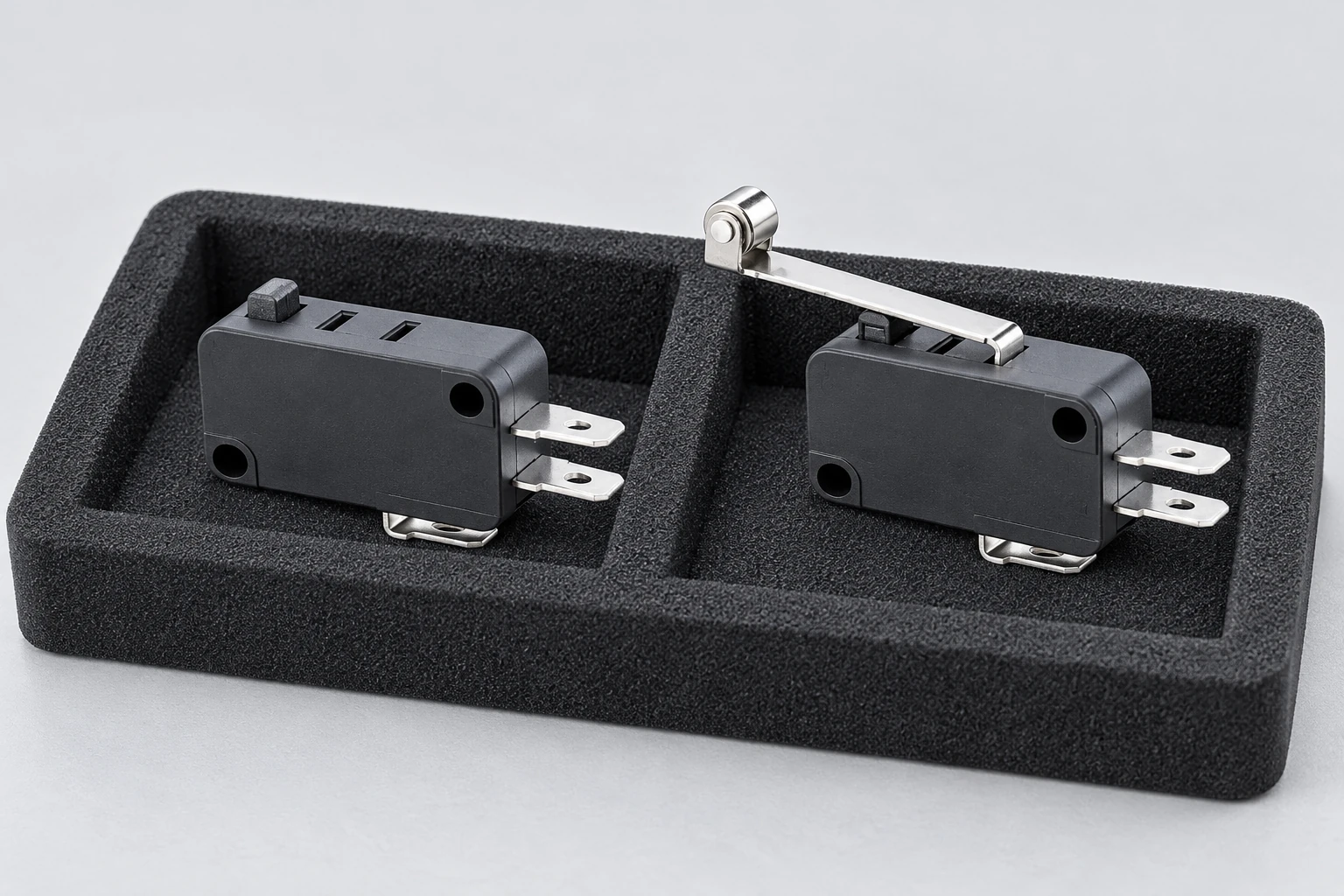 KW7 actuator variants separated in a protective tray