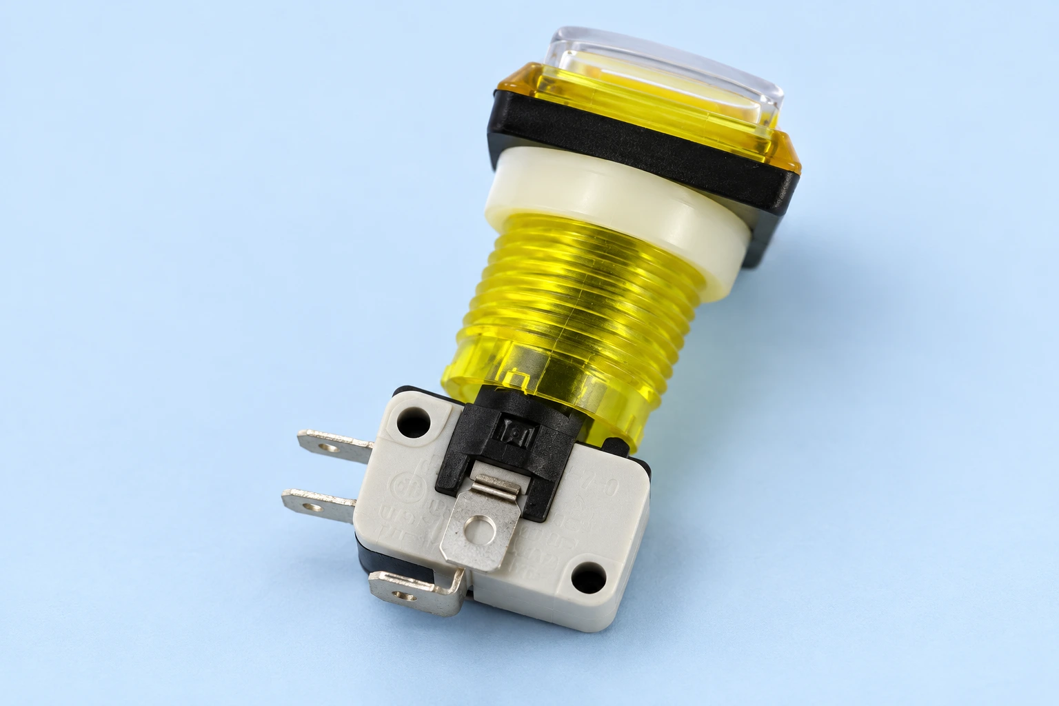 LEMA PBS push button showing its lower blade contact terminals