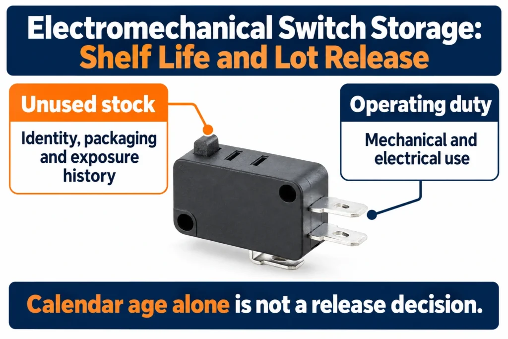 Electromechanical Switch Storage: Shelf Life and Lot Release