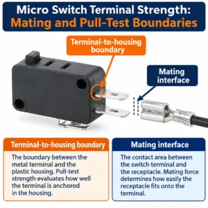 Micro Switch Terminal Strength: Mating and Pull-Test Boundaries