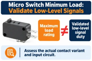 Micro Switch Minimum Load: Validate Low-Level Signals